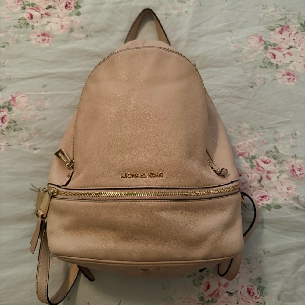 Michael Kors Blush Leather Backpack